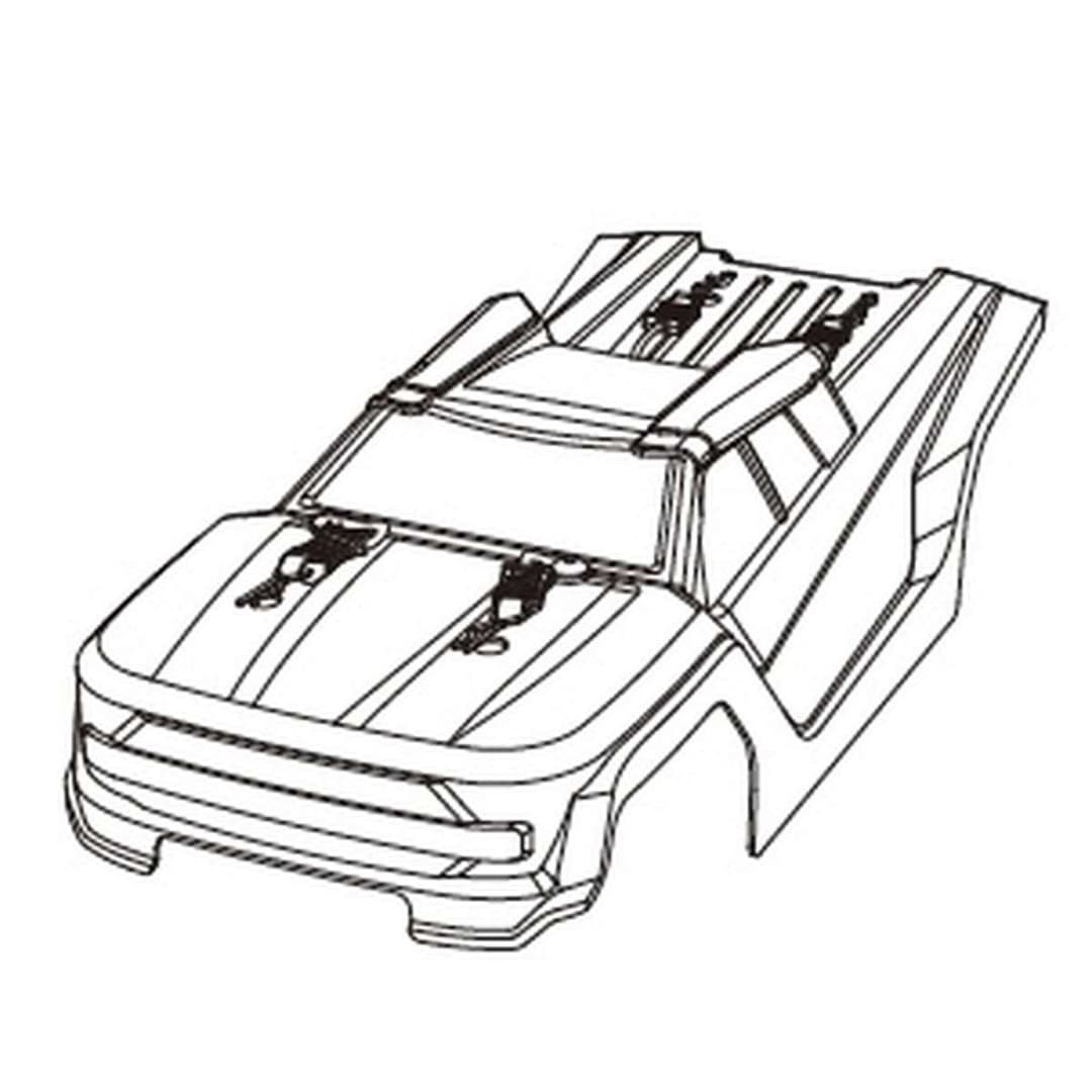 Korpus, qora (Car Shell, Black)