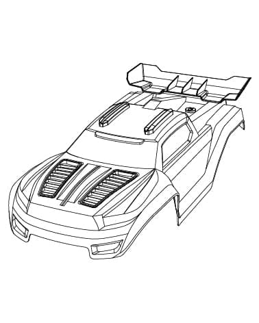 MJX 12212 Korpus to‘plami (Car Shell Components)