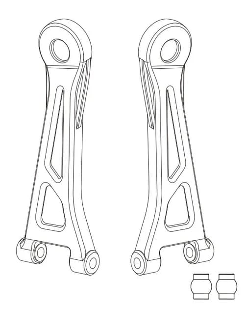 MJX 14210 Old yuqori mayatnik richag (Front Upper Swing Arm)