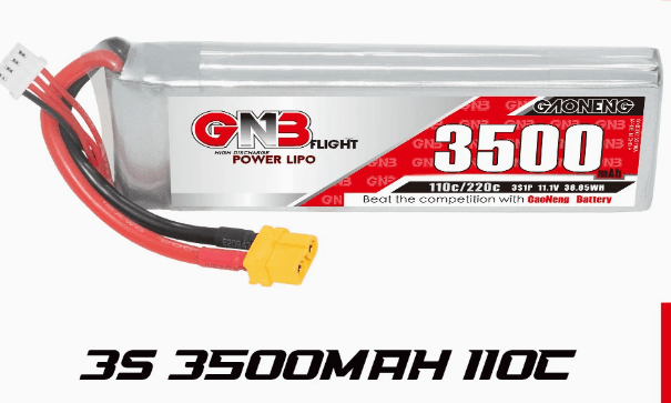 GNB Li-Po 3S 3500 mAh 110C, XT60 (3S 3500mAh 110C Battery)