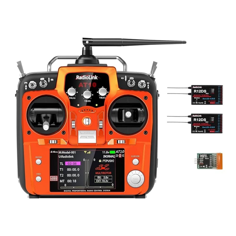 FlySky FS-i6X pulti va iA10B priyomnigi (FS-i6X Radio + iA10B Receiver)