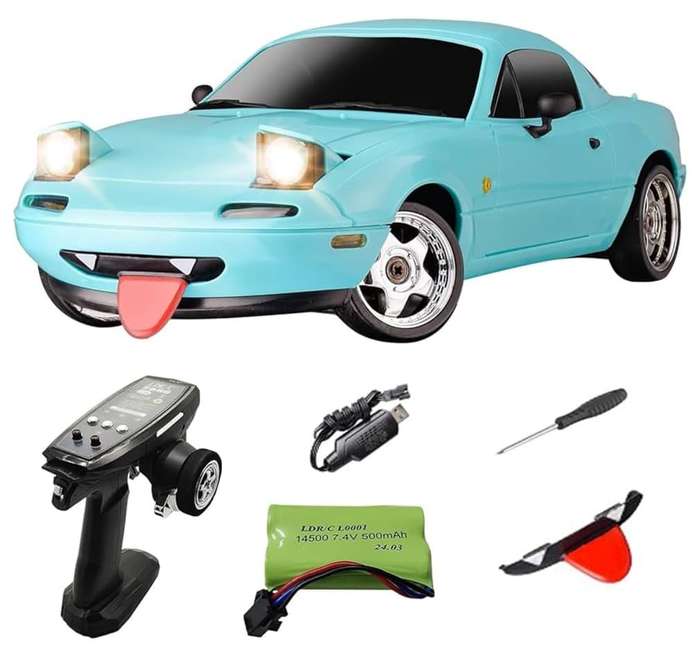 LDRC LD1804 — 1:18 RC Drift Mazda MX-5 (RWD, gyro, LED)