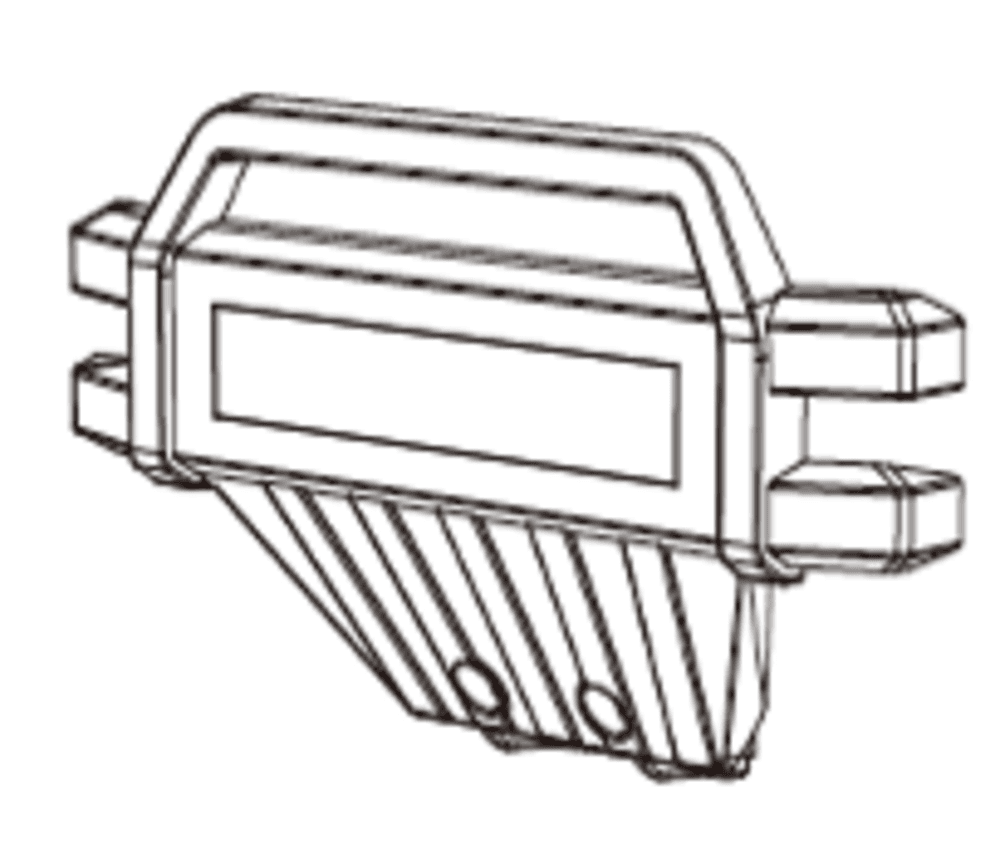 MJX 10208 Old bamper to‘plami (Front Bumper Component)