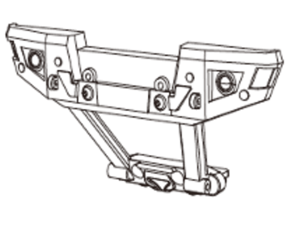 MJX 10208 Orqa bamper to‘plami (Rear Bumper Components)