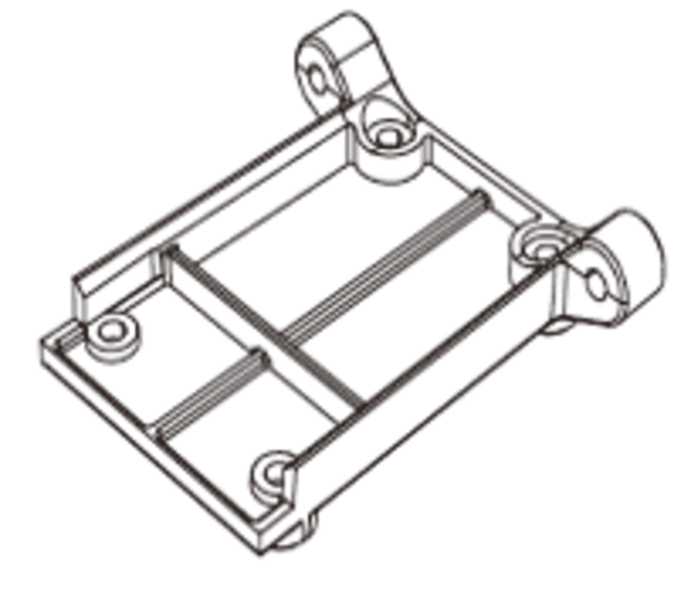 MJX 10208 Orqa mustahkamlagich to‘plami (Rear Reinforcement Components)