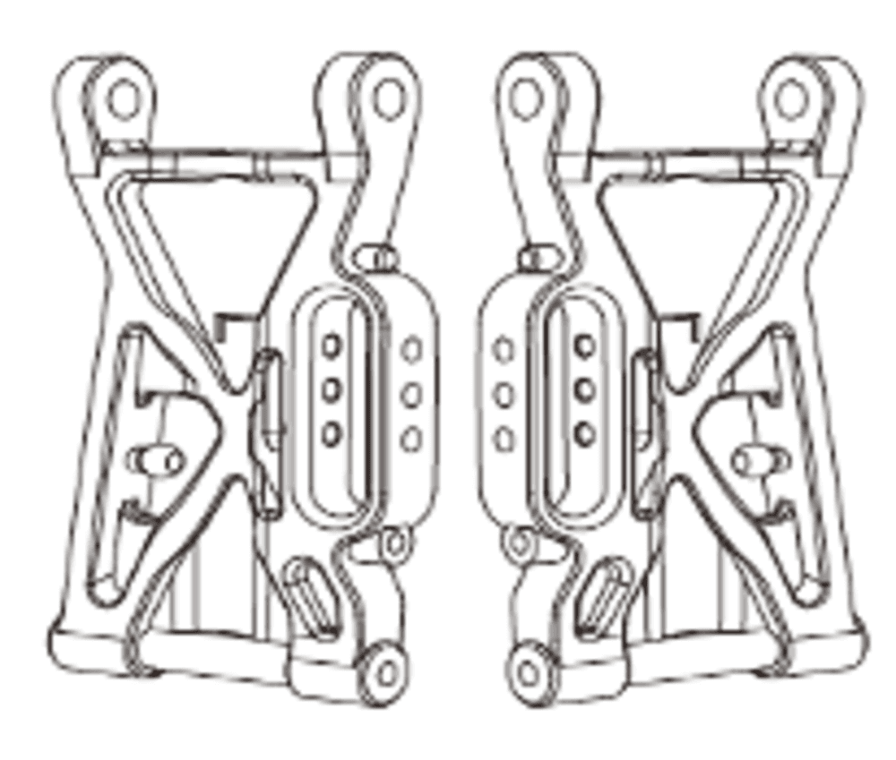 MJX 10208 Old pastki richag (Front Lower Arm)