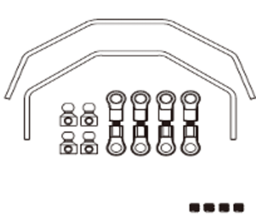 MJX 10208 Old/orqa stabilizator (Front/Rear Anti-Roll Bar)