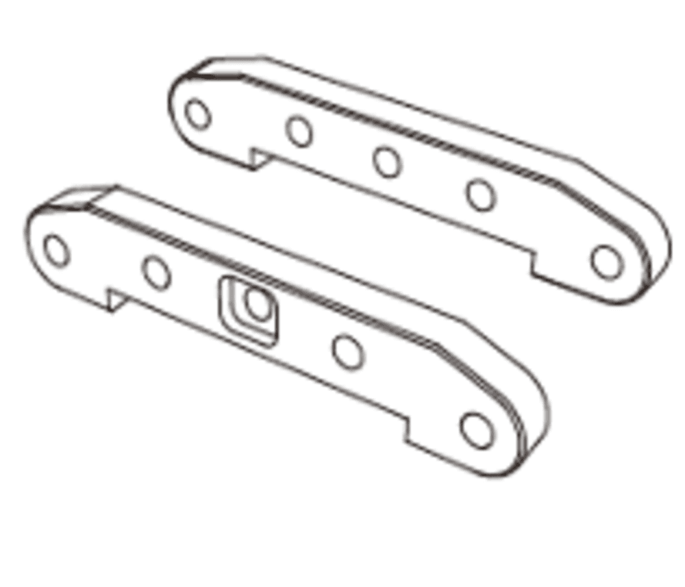 MJX 10208 Передние и задние усилители, комплект (Front+Rear Reinforcement Components)