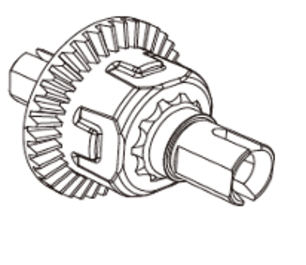 MJX 10208 Old/orqa differensial (Front/Rear Differential)