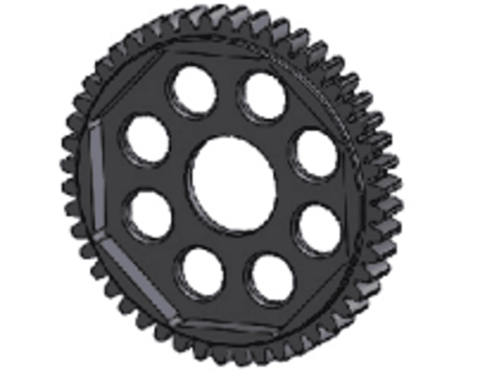HNR MARS-X 50T o‘rta differensial po‘lat tishli g‘ildiragi (50T Center Diff Steel Gear)