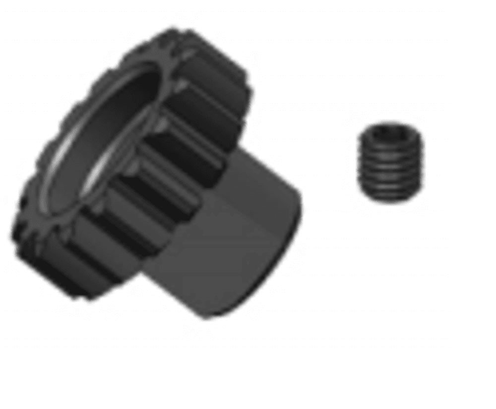 HNR MARS-X 14T motor tishli g‘ildiragi va olti qirrali vint 4×4 mm (14T Motor Pinion + Grub Screw)