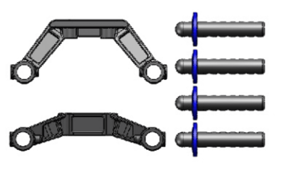 HNR MARS-X Korpus ustunlari va ustun o‘rindiqlari (Body Posts + Post Mounts)