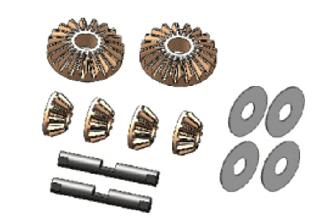 HNR MARS-X Differensial tishli g‘ildiraklari 10T+20T, krestovina va shayba (Diff Gear Set)