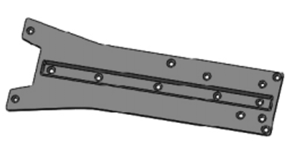 HNR MARS-X Old/orqa pastki plita (Front/Rear Bottom Plate)