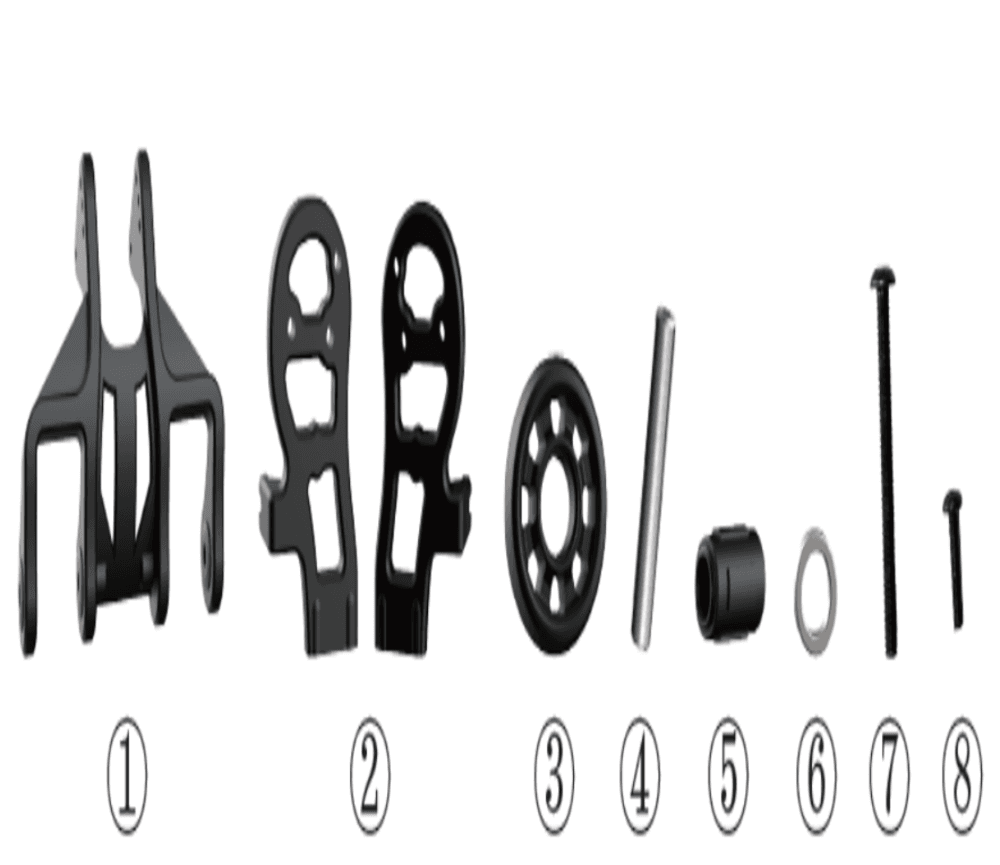 HOSHI N518 Orqa g‘ildirak to‘plami (Rear Wheel Assembly)