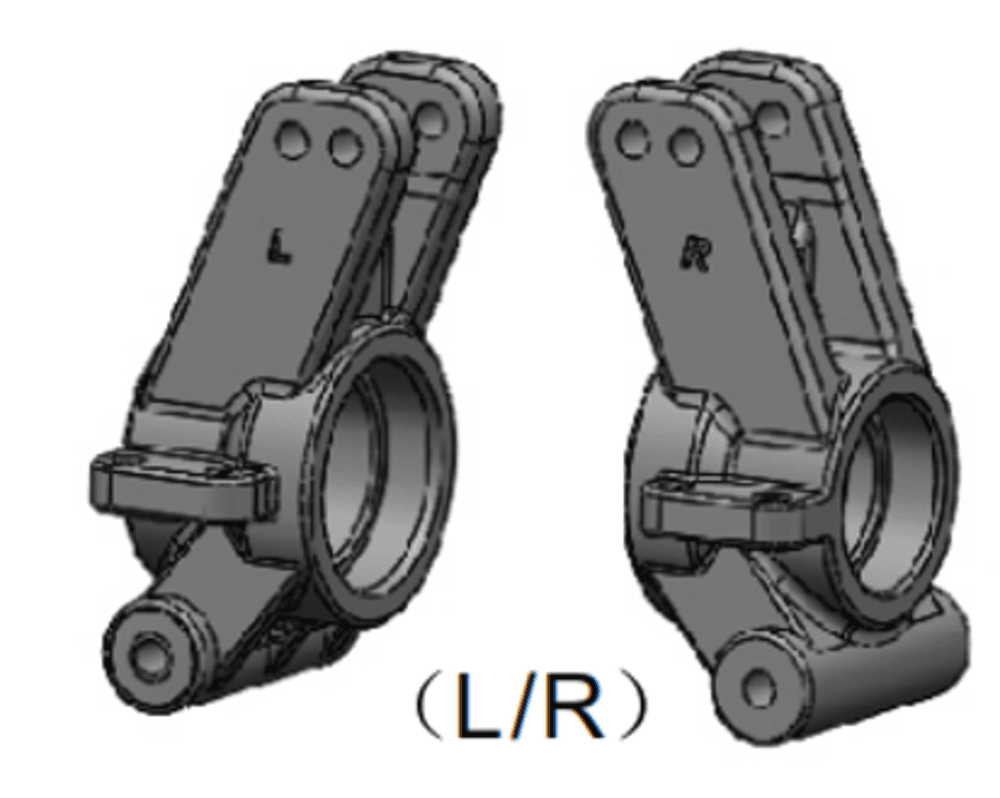 HNR MARS-X Задняя ступица, левая/правая (Rear Hub Carrier L/R)