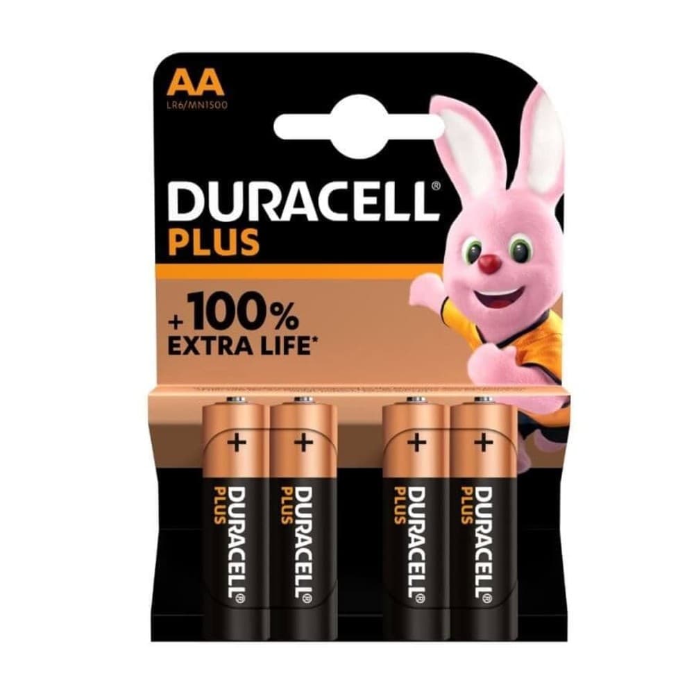 Batareyka Duracell Extra Life AA, 4 dona