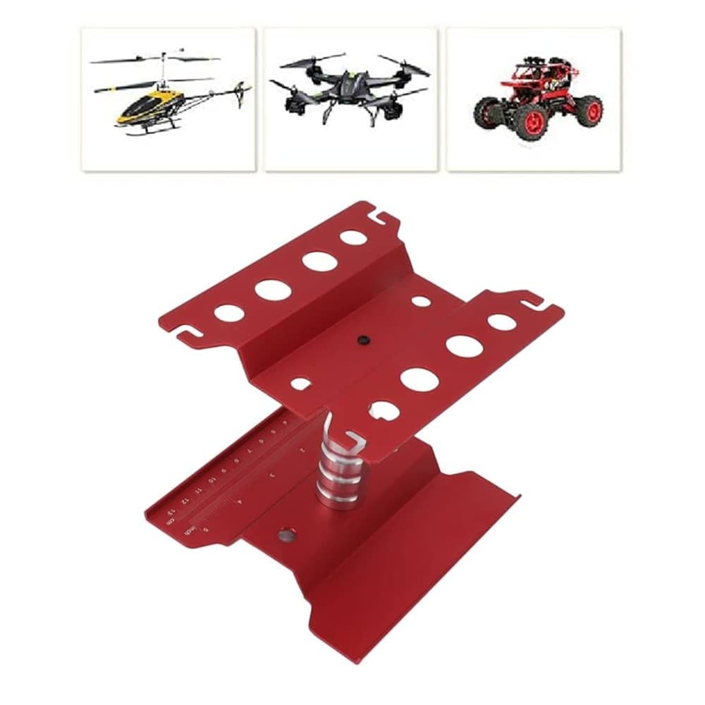 RC mashina ta'mirlash stendi, qizil (RC Car Repair Workstation, Red)