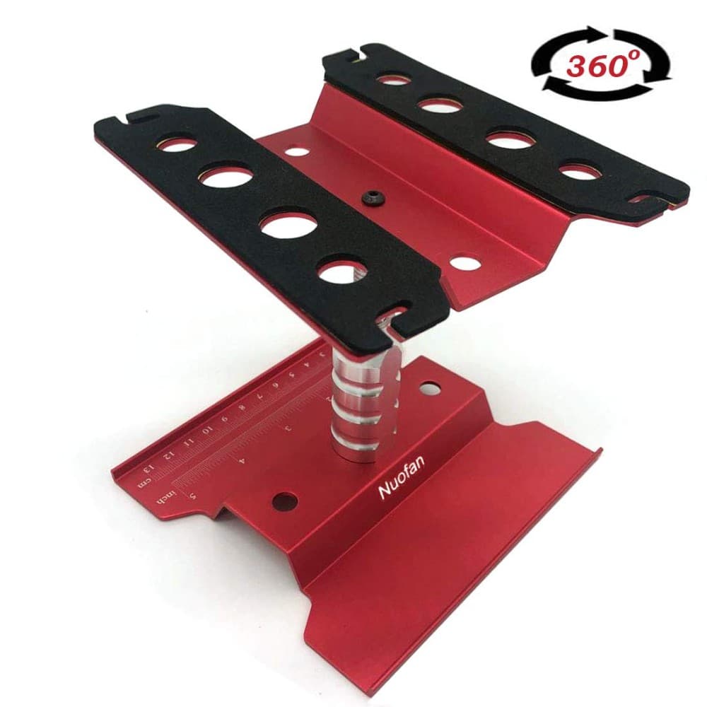 Стенд для ремонта RC машины, синий, регулируемый (RC Car Repair Workstation, Blue Adjustable)