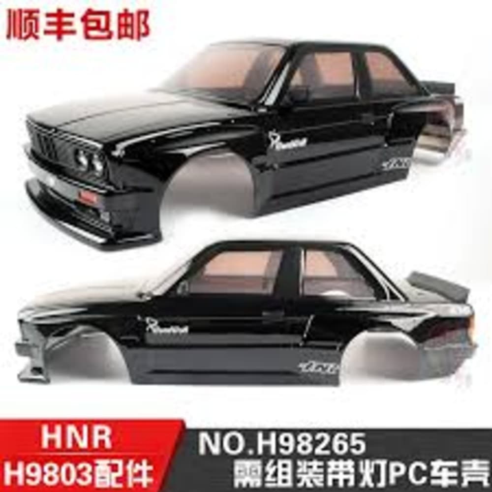 HNR H9803 Polikarbonat korpus va stikerlar, qora (PC Body + Stickers, Black)