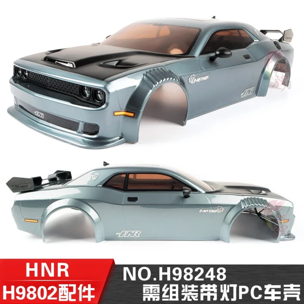 HNR H9802 Polikarbonat korpus va stikerlar, kulrang (PC Body + Stickers, Gray)